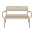 PARIS ΚΑΝΑΠΕΣ TAUPE 116X70X75εκ. ΠΟΛ/ΝΙΟΥ
