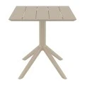 PARIS TAUPE 80X80X74εκ. ΤΡΑΠΕΖΙ ΠΟΛ/ΝΙΟΥ