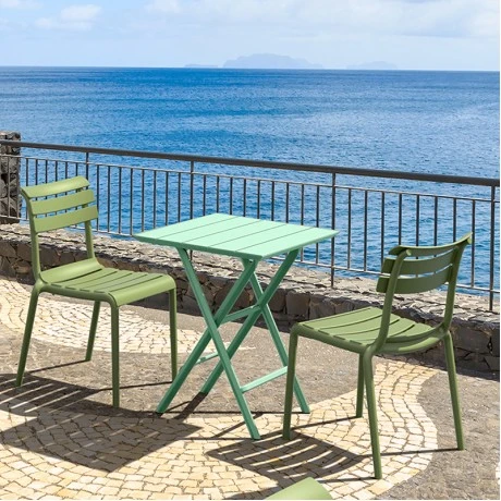 HELEN OPALINE GREEN 60Χ60X74εκ. ΤΡΑΠΕΖΙ ΠΤΥΣ/ΝΟ ΠΟΛ/ΝΙΟΥ