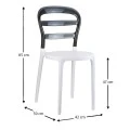 ΒΙΒΙ WHITE/BLACK TRANSP.ΚΑΡΕΚΛΑ - 32.0048