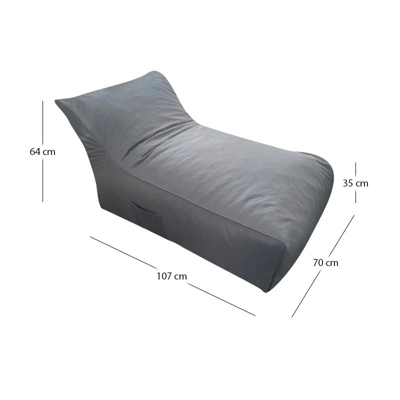 DEREK ΠΟΥΦ GREY ΥΦΑΣΜΑ 70X106X67εκ.