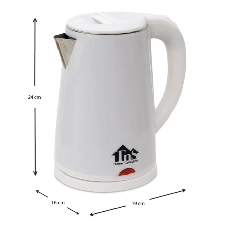 2200W kettle of 2L capacity in white color 19x16x24cm.