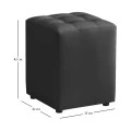 CUBE BLACK PU ΣΚΑΜΠΟ