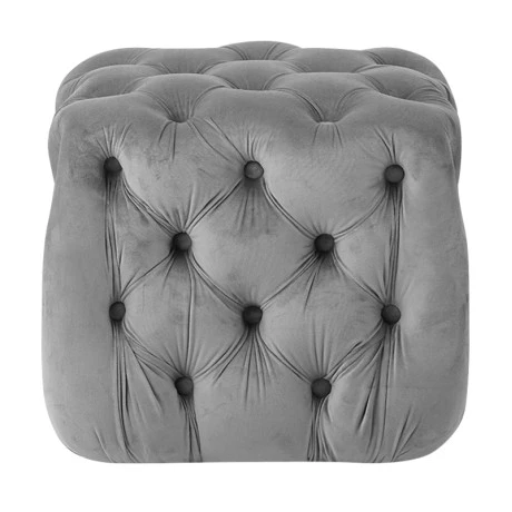 ASTRA ΣΚΑΜΠΟ GREY VELVET ΥΦΑΣΜΑ 45X45Χ45εκ.