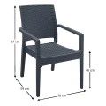 ΙΜΠΙΖΑ DARK GREY ΠΟΛΥΘΡΟΝΑ ΠΟΛ/ΝΙΟΥ - 53.0014