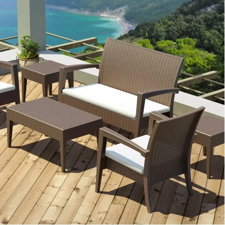 ΜΑΙΑΜΙ BROWN ΚΑΝΑΠΕΣ 128Χ77Χ89εκ. ΠΟΛ/ΝΙΟΥ - 53.0030