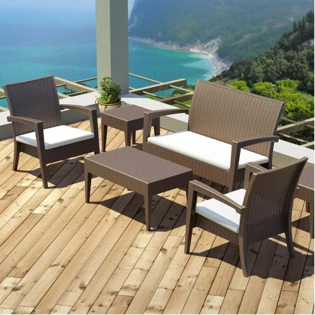 ΜΑΙΑΜΙ BROWN ΤΡΑΠΕΖΙ 92Χ53Χ45εκ. ΠΟΛ/ΝΙΟΥ - 53.0034