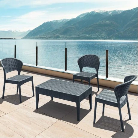 ΜΑΙΑΜΙ DARK GREY ΤΡΑΠΕΖΙ 92Χ53Χ45εκ. ΠΟΛ/ΝΙΟΥ - 53.0055