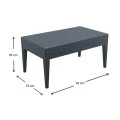 ΜΑΙΑΜΙ DARK GREY ΤΡΑΠΕΖΙ 92Χ53Χ45εκ. ΠΟΛ/ΝΙΟΥ - 53.0055