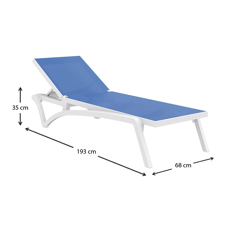 ΠΑΣΙΦΙΚ ΞΑΠΛΩΣΤΡΑ WHITE/BLUE ΠΟΛ/ΝΙΟΥ - 53.0098