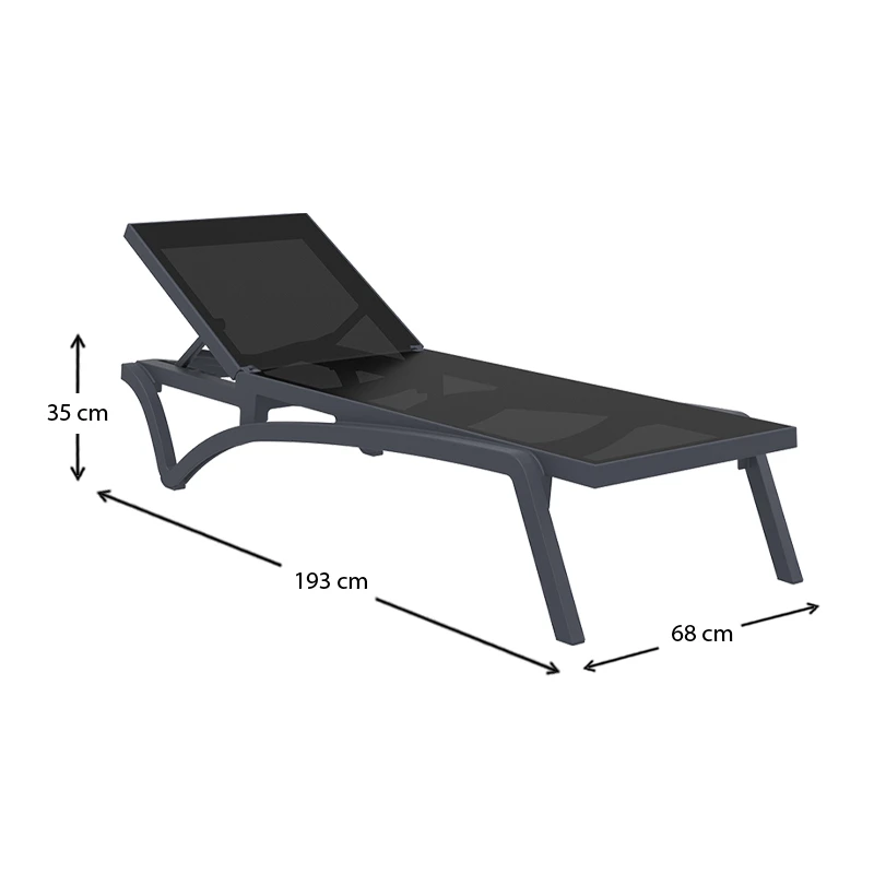 ΠΑΣΙΦΙΚ ΞΑΠΛΩΣΤΡΑ DARK GREY/BLACK ΠΟΛ/ΝΙΟΥ - 53.0103