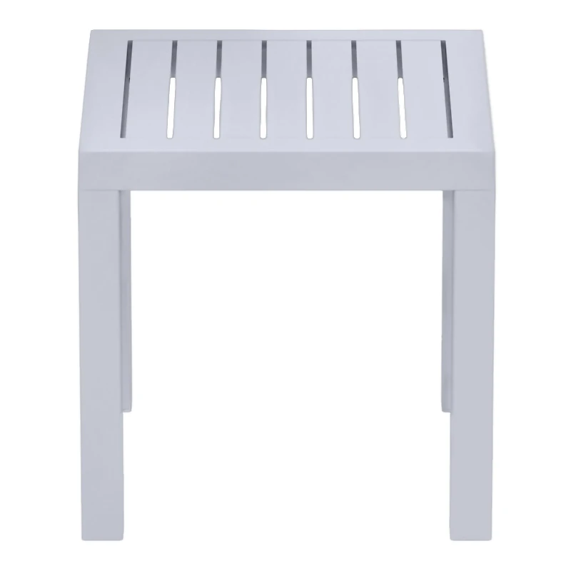Τραπεζάκι ρητίνης σε silver γκρι χρώμα 45x45x45 εκ. OCEAN SIESTA
