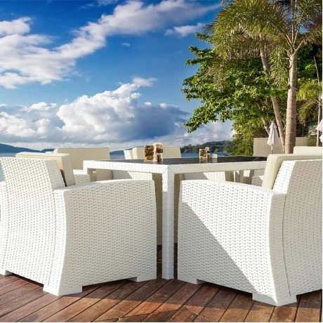 ΤΑΙΤΙ WHITE 180Χ94Χ75εκ. ΤΡΑΠΕΖΙ ΜΕ ΤΖΑΜΙ ΠΟΛ/ΝΙΟΥ - 53.0202