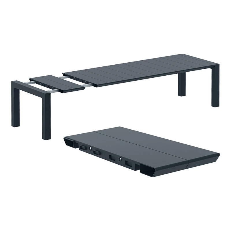 ΒΕΓΚΑΣ RATTAN DARK GREY 100X260/300εκ. ΕΠΕΚΤ.ΤΡΑΠΕΖΙ - 53.0237