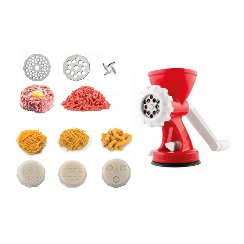 Manual meat grinder with accessories Mincy Inox Rigamonti Art.126.60