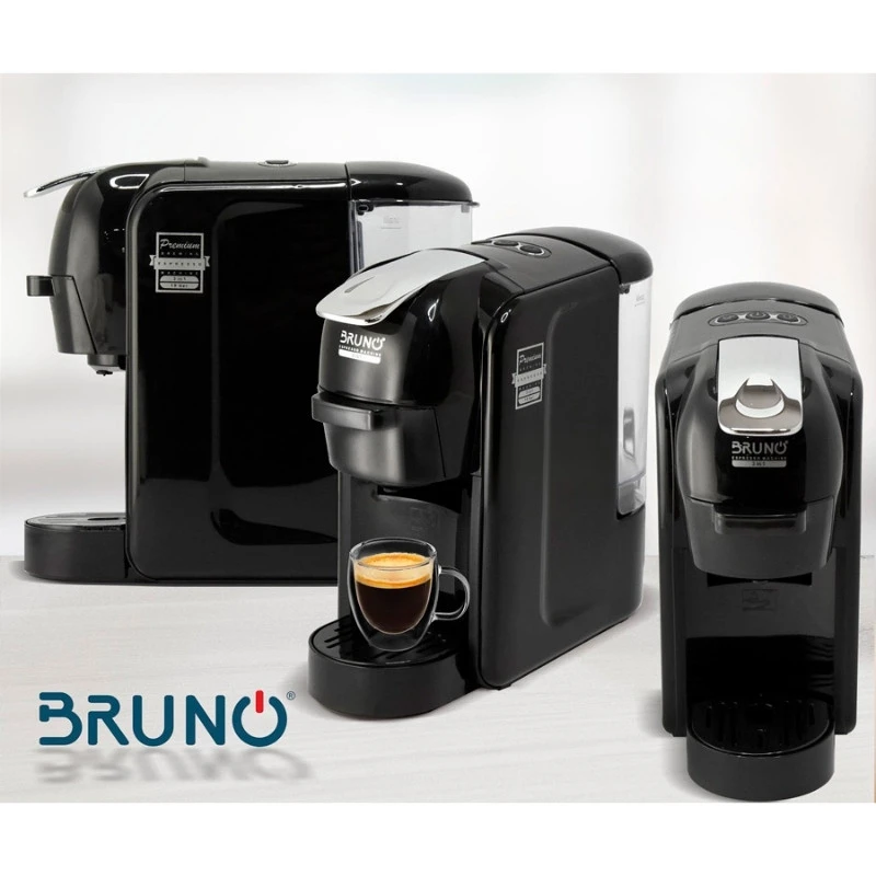 Καφετιέρα espresso 3 σε 1 BRN-0124 Bruno 1450W, 19 bar χρώμα μαύρο