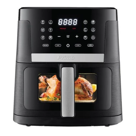 Φριτέζα Αέρος PRAF-40423 Primo Digital 7.5L 1800W με παράθυρο Μαύρη/Inox