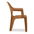 Mandella garden plastic armchair in tile color 60x57x84cm.