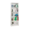 Βιβλιοθήκη μελαμίνης Max Megapap σε χρώμα λευκό 58x23x170εκ.