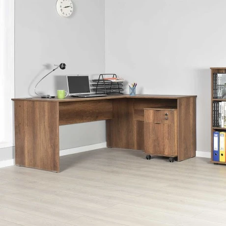 Rio Megapap manager office in walnnut color 160x144x75cm.