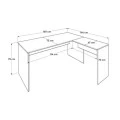 Rio Megapap manager office in white color 160x144x75cm.