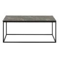 Homemania Sully metallic/melamine coffe table in marble decor color 100x60x42cm.