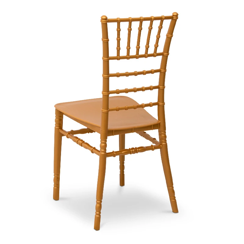 Tiffany Megapap PP catering chair in golden color 40x40,5x91cm.