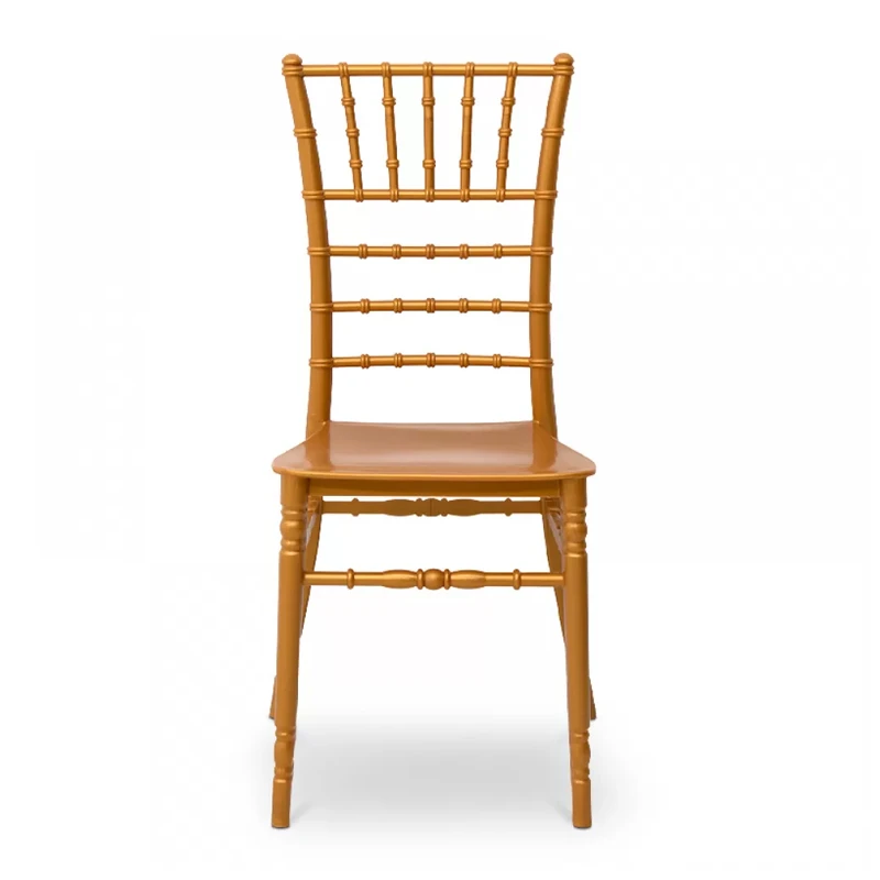 Tiffany Megapap PP catering chair in golden color 40x40,5x91cm.