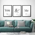 "Together" Megapap painting of three pieces in frame 35x45x2cm.