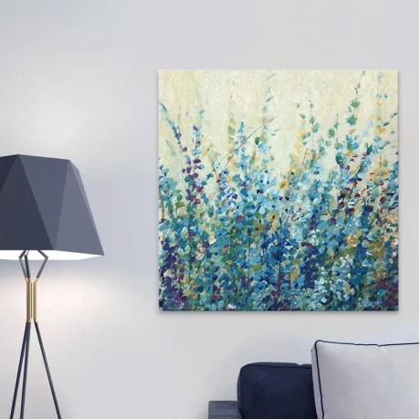 Πίνακας σε καμβά "Wildflowers" Megapap ψηφιακής εκτύπωσης 60x60x3εκ.