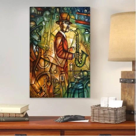 Πίνακας σε καμβά "Street Artists" Megapap ψηφιακής εκτύπωσης 50x75x3εκ.