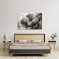 "Flowers Whispering in the Night" Megapap painting on canvas digital printing 140x100x3cm.