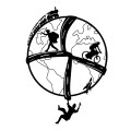 Free Soul Megapap metal wall art in black color 40x2x57cm.