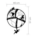 Free Soul Megapap metal wall art in black color 40x2x57cm.