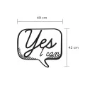 YES Megapap metal wall art in black color 49x2x42cm.