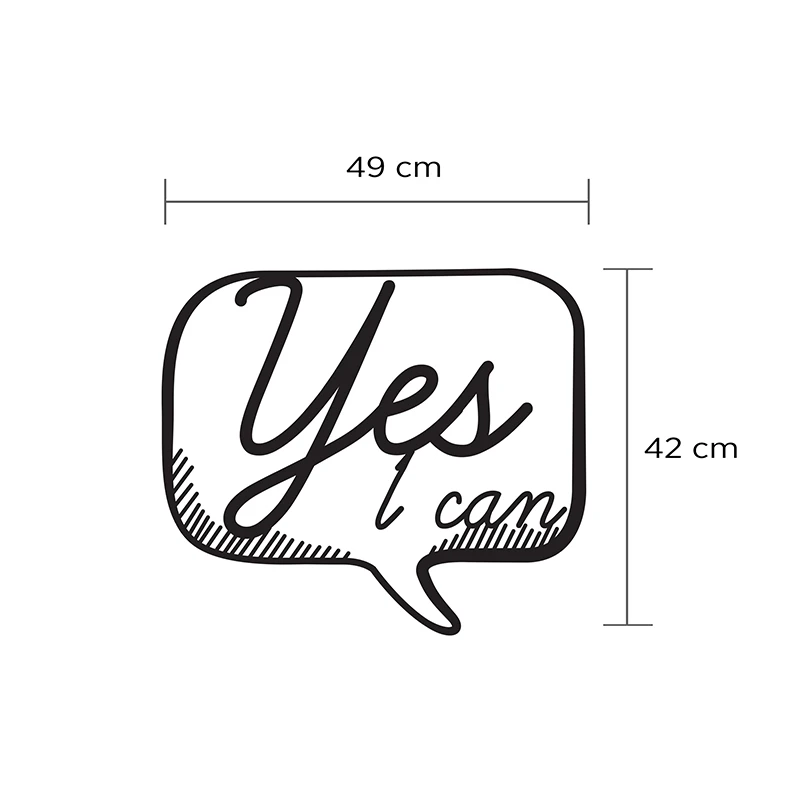 YES Megapap metal wall art in black color 49x2x42cm.
