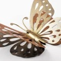 Butterfly Megapap metal wall art in gold color 29x32cm.