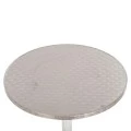 Aluminum garden table, silver color, Ø60x70cm.