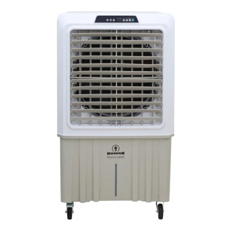 Air Cooler HU-2011 Human 100L 420W 12000 m3/h με τηλεχειριστήριο χρώμα λευκό - γκρι 84x55x132εκ.