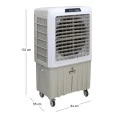 Air Cooler HU-2011 Human 100L 420W 12000 m3/h with remote control color white - gray 84x55x132cm.