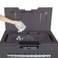 Air Cooler HU-2012 Human 150L 750W 20000m3/h with remote control, color gray, 93x61x141cm.
