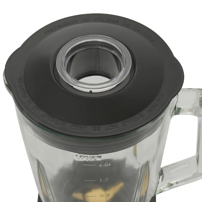 Μπλέντερ με Γυάλινη Κανάτα 1,5L 1500W Inox Human HU-3013