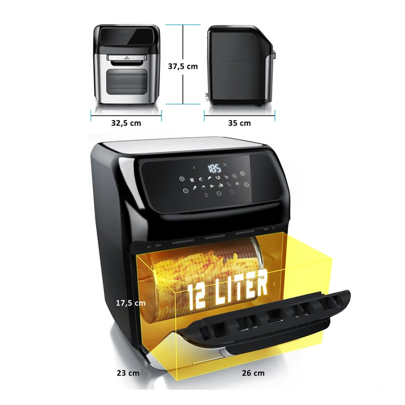 Air fryer - AirFryer Oven Human HU-391 12L 1800W