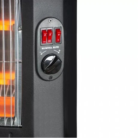 KUMTEL KS-2710 2800W electric quartz heater with five lamps in black color 77x23x58cm.