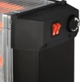 KUMTEL KS-2760 2200W electric quartz heater with 4 lamps in black color 77x26x58cm.