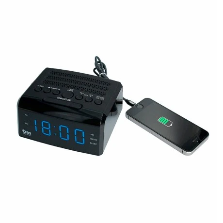 Clock - Radio LED color black 0.5W