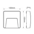 Wall sconce LED IP65 3W color white 12x3.2x12cm.
