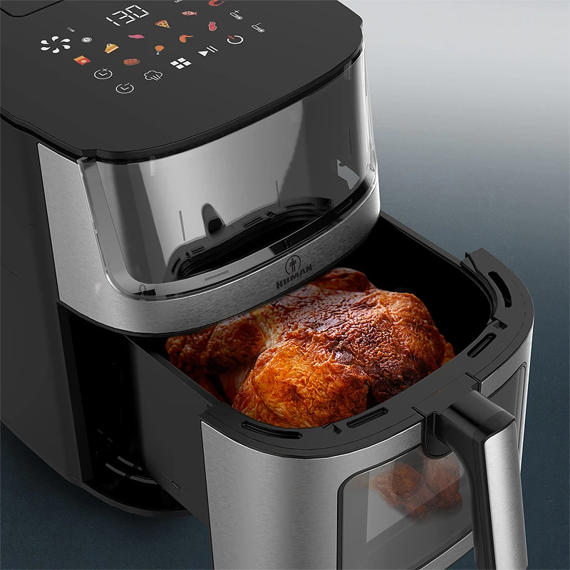 Air fryer - AirFryer Human TTAF-760AZTT with removable tray and steam function 8L 1800W