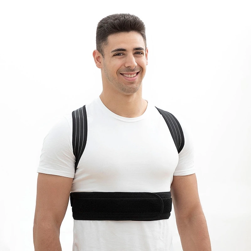 Body posture corrector adjustable color black 115cm.
