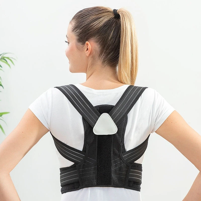 Body posture corrector adjustable color black 115cm.